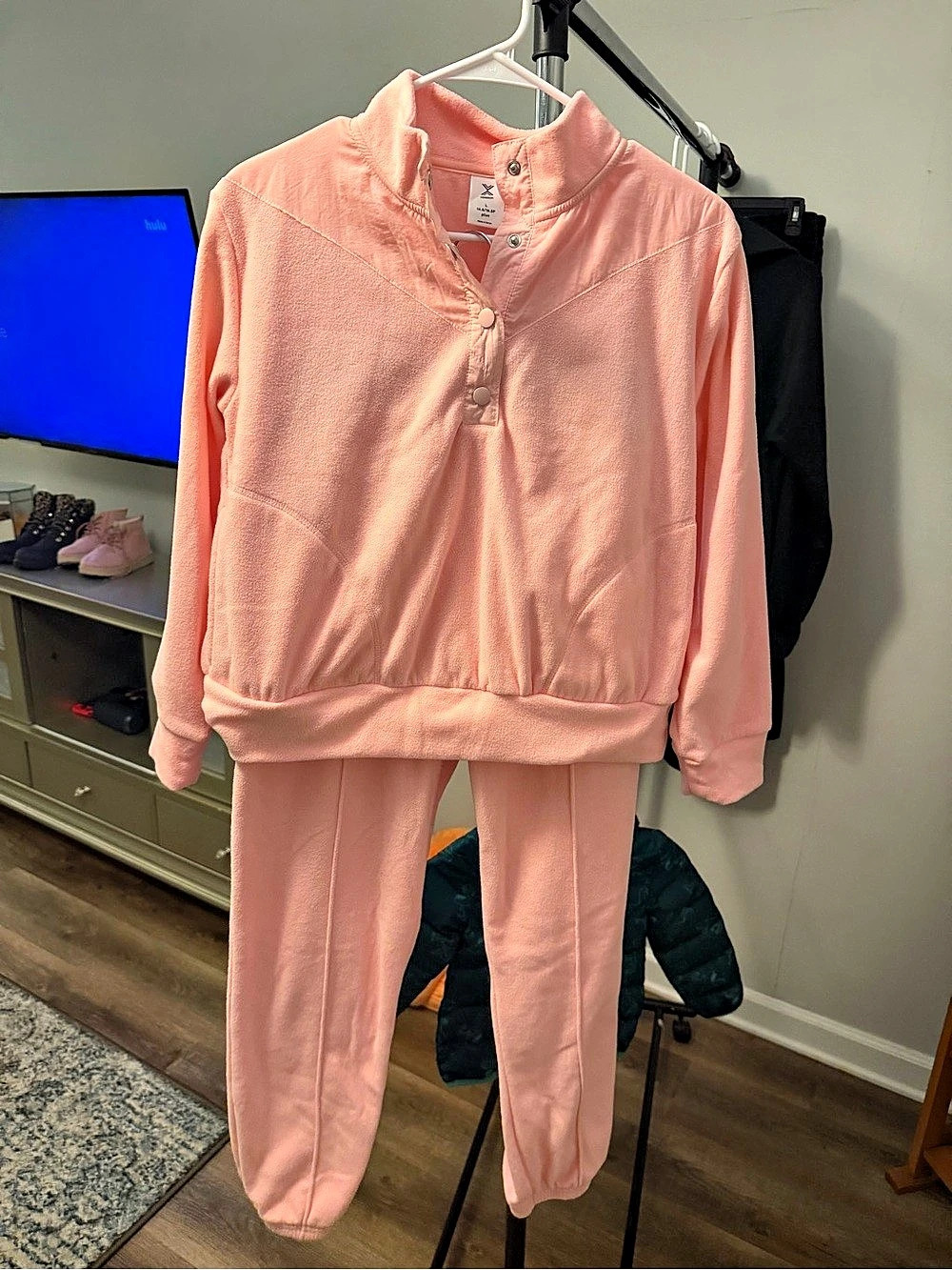Xersion Girls Pink Jogger Set Size Large Like New
